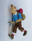 RARE FIGURINE PORTE CLES TINTIN MANQUE L'ATTACHE - AU TIBET MOULINSART - Tim & Struppi