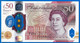 Royaume Uni 50 Pounds 2020 2021 Serie AC 79 Sign Sarah John Polymere Grande Bretagne UK United Kingdom Paypal - 50 Pounds