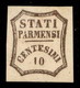 Antichi Stati Italiani - Parma - 1859 - 10 Cent (14) - Gomma Originale - Diena (2.200) - Autres & Non Classés