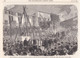 THE ILLUSTRATED LONDON NEWS  - RITAGLIO - STAMPA - LORD PALMERSTON LAYNG THE FOUNDATION-STONE FOR THE ENLARGEMENT - Unclassified