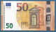FRANCE - 50 € - UA - U012 G1 - UNC - Draghi - 50 Euro