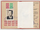 Bulgaria 1953 High Shool Diploma With Additional 1970 Certification 1.20Lv.,10Lv.,4x20st. Fiscal Revenue Stamps (60751) - Timbres De Service