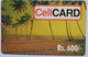 Sri Lanka Cellcard Rs.600 Pals On The Beach ( With Text In The Left Side Of The Card ) - Sri Lanka (Ceylon)