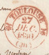 1830 - Lettre Pliée Avec Corresp De 2 Pages De TOULOUSE (cad Rouge à Fleurons) Vers Grizole Grisolles, Tarn & Garonne - 1801-1848: Précurseurs XIX