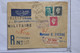 AK9  FRANCE  BELLE LETTRE RARE 1945 TRANSPORT MILITAIRE  DE PORNICHET A BELGRADE +DULAC + AFFRANC. INTERESSANT - 1960-.... Lettres & Documents