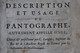 1747 Description Et Usage Du Pantographe  Avec Plan Détaillé  Frise Fleurs De Lys - Historische Documenten