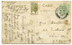 ABERYSTWYTH : THE CASTLE / POSTMARK - CREWE STATION / ADDRESSES - BROAD STREET & CHESTERTON, NEWCASTLE (HAMBLETON) - Cardiganshire