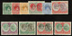 1938 Complete KGVI Set Perf. 'SPECIMEN', SG 68/77s, Mainly Fine Mint, The 1s With A Damaged Corner Perf. (10 Stamps) - St.Kitts And Nevis ( 1983-...)