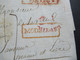 Vorphila 1808 Rote Stempel Carpi Panaro / Modena / Milano Faltbrief Mit Inhalt Nach Saumur / Militärpost / Dragoner - ...-1850 Préphilatélie