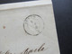 Vorphila 1850 Stempel K2 Cuneo Und Abs. Stempel Sosso E Figretti Faltbrief Mit Inhalt Nach Nizza Mit Ank. Stempel - 1. ...-1850 Prephilately