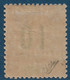 France Colonies Grande Comore N°28A* 10c Sur 50c Variété " Chiffres Espacés " (tirage : 1340)  Signé Calves - Unused Stamps