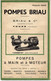 Circa 1950 CATALOGUE POMPES BRIAU Tours Et Usine à Plessis Les Tours Indre Et Loire - Publicités