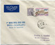 TUNISIE LETTRE PAR AVION AVEC CACHET " 1er SERVICE POSTAL AERIEN DIRECT TUNIS - CASABLANCA DANS LA JOURNEE " DEPART .... - Airmail