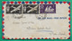 YT N°302 + N°7 POSTE AERIENNE LETTRE PAR AVION ST PIERRE ET MIQUELON POUR BUREAU CENTRAL NAVAL PARIS 1945 COVER FRANCE - Gebraucht