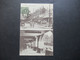Frankreich AK Mehrbildkarte Elsass 1920 Metz Place St. Jacques / Place St. Louis Stempel Metz 21.3.1920 - Elsass