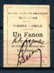 RC 22955 INDE FRANÇAISE TIMBRE FISCAL UN FANON B/TB - Used Stamps