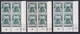 TAXE GERBES  - 1960+1961+1963 - YVERT N° 93 ** MNH BLOC De 4 COIN DATE - COTE = 250 EUR. - Taxe