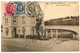 BELGIQUE - COB 193+247+255 HOUYOUX CAD BILINGUE CONVOYEUR STATION TRAIN 1208 SUR CARTE POSTALE, 1928 - Bahnpoststempel