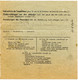 BELGIQUE - COB TR 210 DEMI-TIMBRE RECTANGLE FLOBECQ SUR BULLETIN DE COLIS MILITAIRE, 1939 - Ambulantes