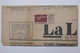 C1 FRANCE  RARE BELLE VIGNETTE  SUR JOURNAL LA LIBERTE 1946 NICE ESSAI  LESTAGE SUR  FAYENCE  VAR ++AEROPHILATELIE - Aviation