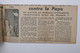 C1 FRANCE  RARE BELLE VIGNETTE  SUR JOURNAL LA LIBERTE 1946 NICE ESSAI  LESTAGE SUR  FAYENCE  VAR ++AEROPHILATELIE - Luftfahrt