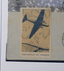 C1 FRANCE  CARTON LETTRE RARE   1946 VIGNETTE PARACHUTAGE COURRIER  ++AEROPHILATELIE +AFFRANC. PLAISANT - 1960-.... Covers & Documents