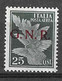 ITALIA R.S.I. - POSTA AEREA - IMPERIALE SOVRASTAMPATA G.N.R. - CENT. 25 - NUOVO MNH**( YVERT AV 1 B - SS 117) - Luftpost