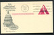 UX44 S61af Postal Card TOP OF TRIANGLE ROUNDED FDC Artmaster 1956 Cat. $50.00 - 1941-60