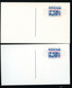 UX51 UPSS S69a 2 Diff.postal Cards VARIANTS OF FLUORESCENSE Mint 1964 - 1961-80