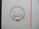 Saarland 1950 IBASA Maximumkarte / Sonderstempel / FDC Nr. 291 Katalogwert 350€ Tag Der Briefmarke - Brieven En Documenten