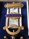 Delcampe - Rare! 925 Silver Medal Gold Plated Grand Masonic Lodge Of Scottish Rite In Wales Delegate To The 1955 Coronation - Royaux/De Noblesse