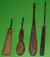 Delcampe - Lot 4 Anciens Petits OUTILS Spécial - TOURNEVIS - Acier Et Bois - Etat D'usage "dans Leur Jus" - Vers 1900 1940 - Other & Unclassified