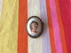 Joli Broche Bombé Ovale Portrait Buste Femme . Limoges France . - Broches