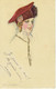 Mauzan (illustrateur) Femme Au Chapeau Portrait - Mauzan, L.A.