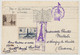 France => Vignette Touristique "Paris (Tour Eiffel)" Sur CP Affr 6F + 4F St Nazaire - Cachets Privés Tour Eiffel - 1947 - Lettres & Documents