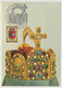 AUTRICHE - Carte Maximum - La Couronne Du Saint Empire - 5400 HALLEIN - 25/10/1976 - Maximumkaarten