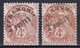 PREOBLITERE TYPE BLANC - YVERT N°40+40a ** MNH SIGNE BRUN ! - COTE = 505 EUR - 1893-1947