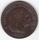 REPUBLIQUE D'HAITI . 2 CENTIMES 1881 AN 78 . BRONZE .KM# 43 - Haiti