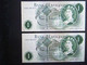 United Kingdom 1962 - 1966: 2 X 1 Pound Consecutive - 1 Pound