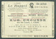 CLA N°67 - E.P. 10 Centimes Fine Barbe Rouge S/verdâtre (type C-L. N°10) Avec Repiquage Publicités Multiples DOME Des HA - Letter-Cards