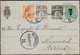 120. DANMARK. 7 On 5 ØRE CHR. X  + 3 øre KORRESPONDANCEKORT With Additional Franking S... (+ AFA Automat 25x) - JF520305 - Brieven En Documenten