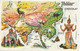 Map Asia Thibet Lhassa India Panda Elephant China  Laos  Siam India  Iran Chiraz  Kaboul  Burma Rangoon Hong Kong Etc - Tibet