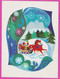 275734 / Bulgaria Illustrator Zdr. Alexiev - Santa Claus Ded Moroz Christmas New Year , Sledge Horse , Bulgarie - Kerstman