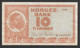 Norges Norvège - Biljet Van 10 Kroner 1968 - Norway