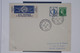 C1 FRANCE  BELLE LETTRE 1946  PARIS SALON POUR TUNIS TUNISIE  ++VIGNETTE AIR FRANCE ++AFFRANC. PLAISANT - 1960-.... Briefe & Dokumente