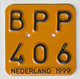 License Plate-nummerplaat-Nummernschild Moped-wheelchair Nederland-the Netherlands 1999 - Plaques D'immatriculation