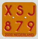 License Plate-nummerplaat-Nummernschild Moped-wheelchair Nederland-the Netherlands 2000 - Plaques D'immatriculation