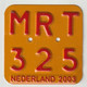 License Plate-nummerplaat-Nummernschild Moped-wheelchair Nederland-the Netherlands 2003 - Plaques D'immatriculation