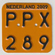 License Plate-nummerplaat-Nummernschild Moped-wheelchair Nederland-the Netherlands 2009 - Plaques D'immatriculation