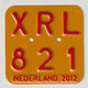 License Plate-nummerplaat-Nummernschild Moped-wheelchair Nederland-the Netherlands 2012 - Plaques D'immatriculation